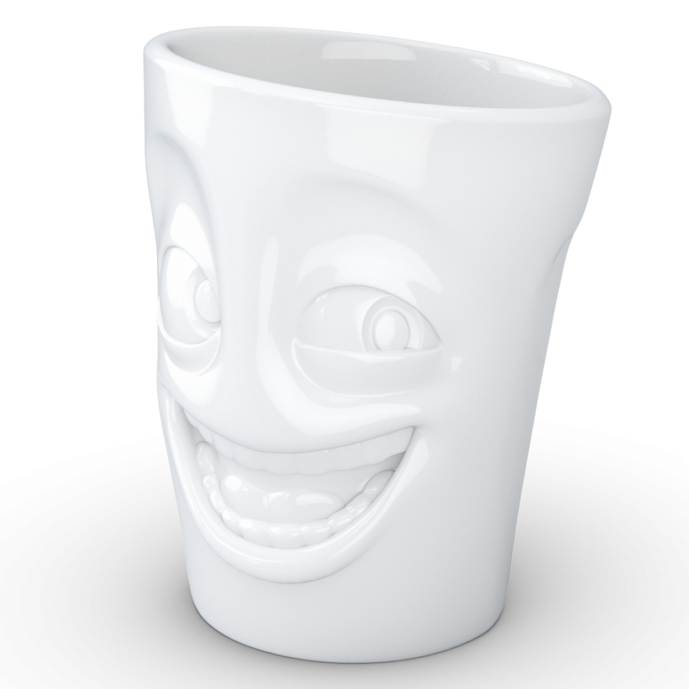 FiftyEight Henkelbecher Mug Witzig weiss